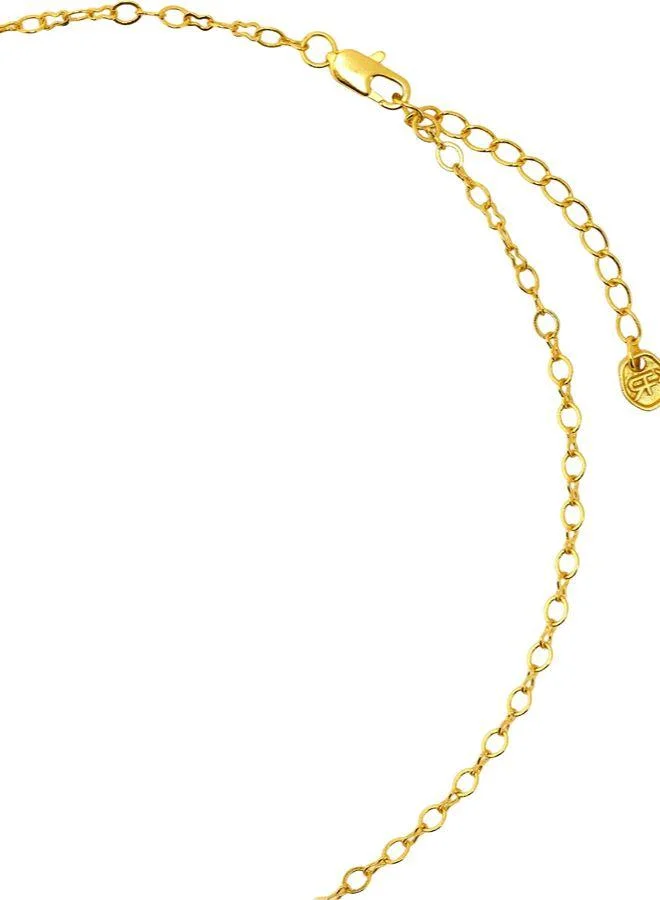 Parfois Multicolour Necklace Pendant Clover With Stones - 18k Gold Swim for Women | Best Price UAE