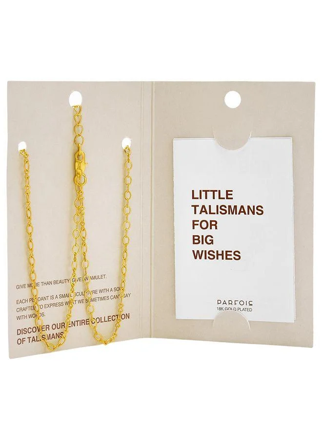 Parfois Multicolour Necklace Pendant Clover With Stones - 18k Gold Swim for Women | Best Price UAE