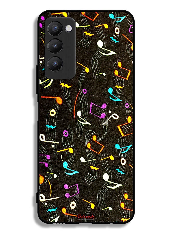 Tolwak Tecno Camon 18P Protective Case Cover Music Fabric Pattern - Image 2