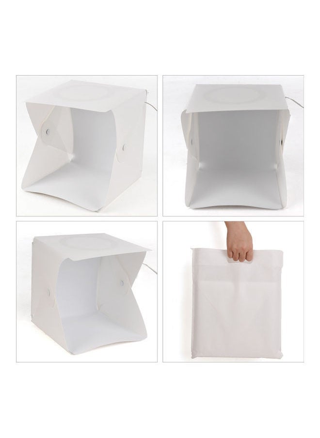 NIBEMINENT - Foldable LED Light Kit With Colorful Backdrops White - Image 1