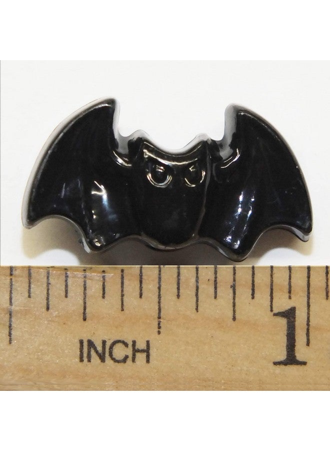 BeadExplosion Black Flying Bat Beads Large Hole Made In Usa 1" Wide - Image 2