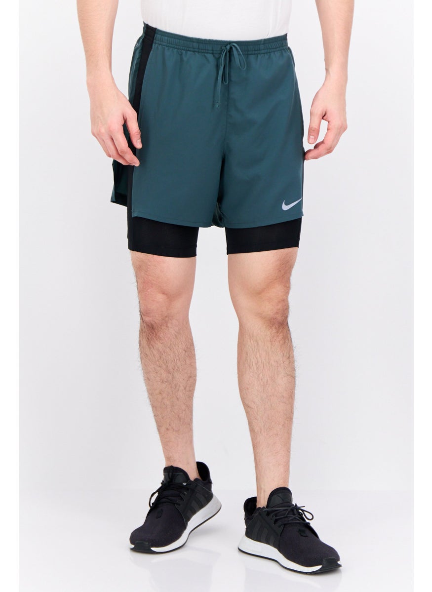 Nike Men Standard Fit 8 Inseam Training Short, Green  - Image 1