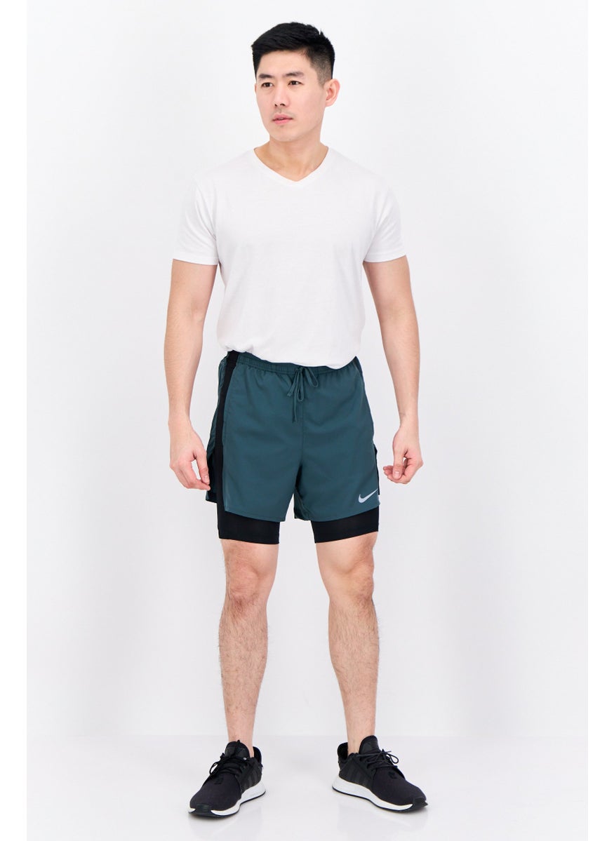 Nike Men Standard Fit 8 Inseam Training Short, Green  - Image 4