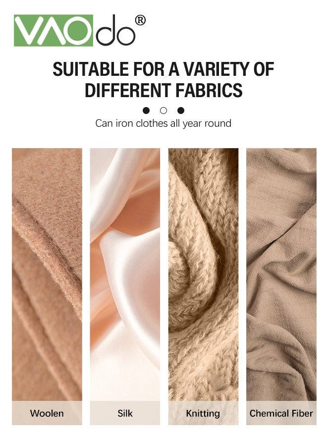 فاو دو مكواة بخار للسفر، مكواة بخار محمولة صغيرة الحجم، مكواة خفيفة الوزن سريعة التسخين، مثالية للخياطة في المنزل أو السكن الجامعي، لون بيج - Image 5