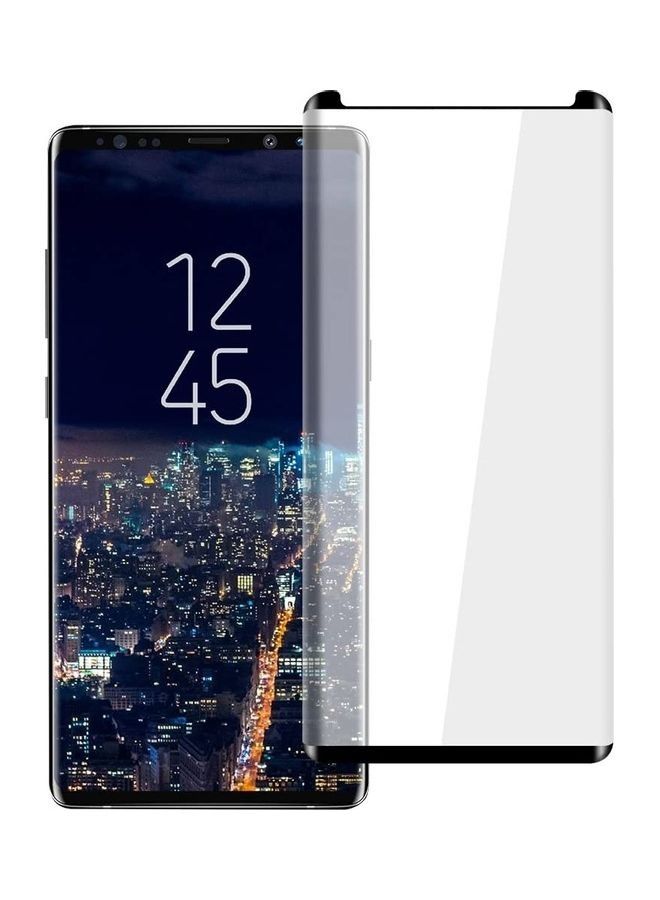 Tempered Glass Screen Protector For Samsung Galaxy Note8 Black/Clear - Image 1