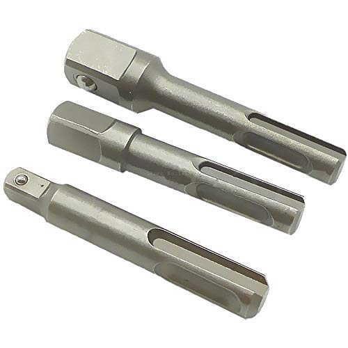 H9 Chrome Vanadium Steel Sds Plus Drill Socket Converter Adaptor Bit To Nut Runner 1/4" 3/8" 1/2" For Hammer Drill Bit Adapter Nut Impact Driver - Image 5