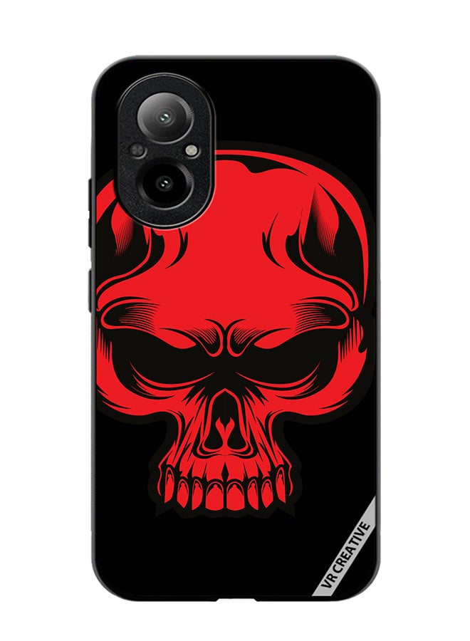 VR CREATIVE Protective Case Cover For Realme C67 4G Skull Illustration Design Multicolour - Image 1