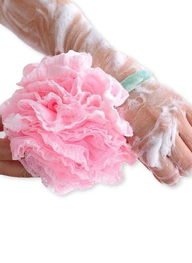 YOOKO� (Pack of 5) Plastic Bathing Loofah Sponge Scrub for Women and Men for High Lather Cleansing Multicolor - Image 2