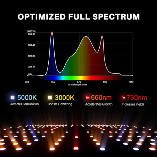 Spider Farmer SF2000 200W LED Grow Light for Indoor Plants, Upgraded High Efficiency LEDs, Dimmable Full Spectrum High PPFD, Deep Penetration for Seed Starting/Vegetables/Bloom in 2x4 Grow Tent - Image 3