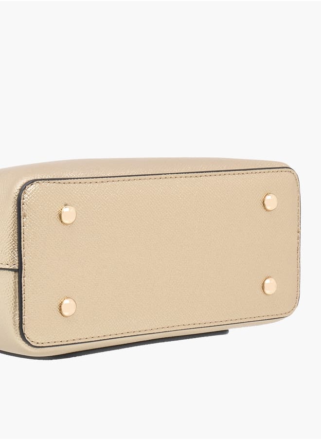 Le Confort Women Textured Crossbody Bag with Handle  - Image 5
