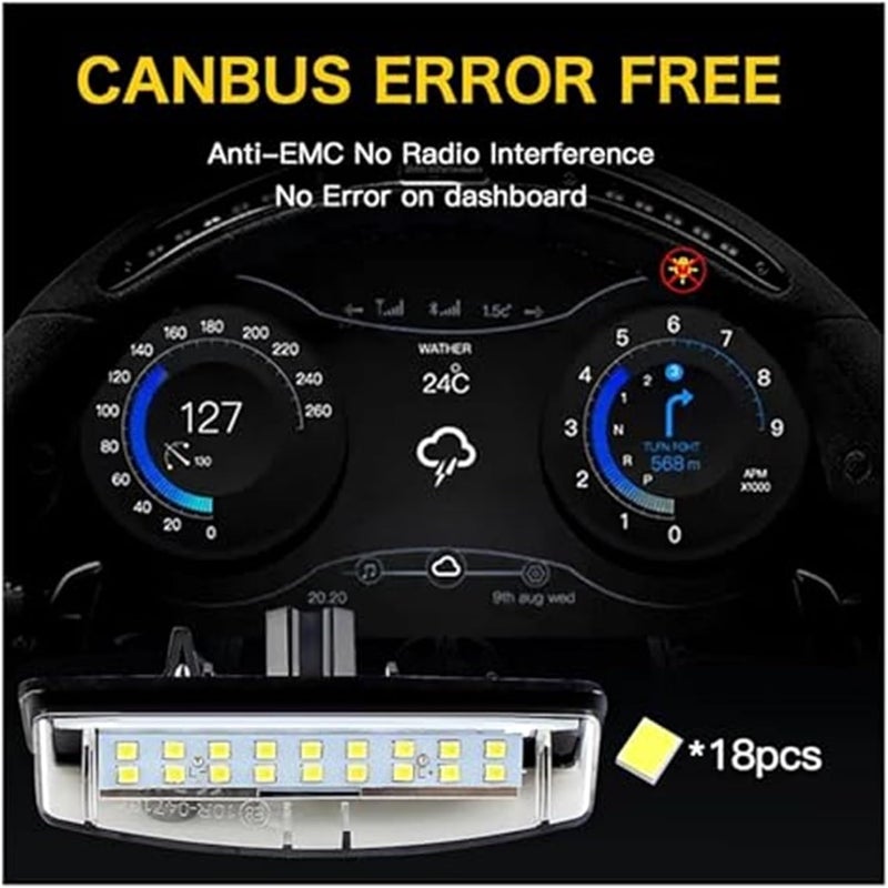 Yurefax CanBus License Plate Lights for Lexus - Image 5