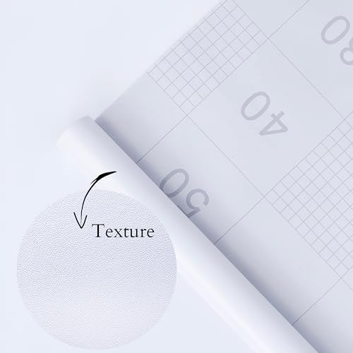 RedChimes Self Adhesive Waterproof Wallpaper White Wall Sticker for Living Room Hall Bedroom Decoration Polyvinyl Wallpaper Vinyl PVC Wall Stickers 45 x 304 cm - Image 2