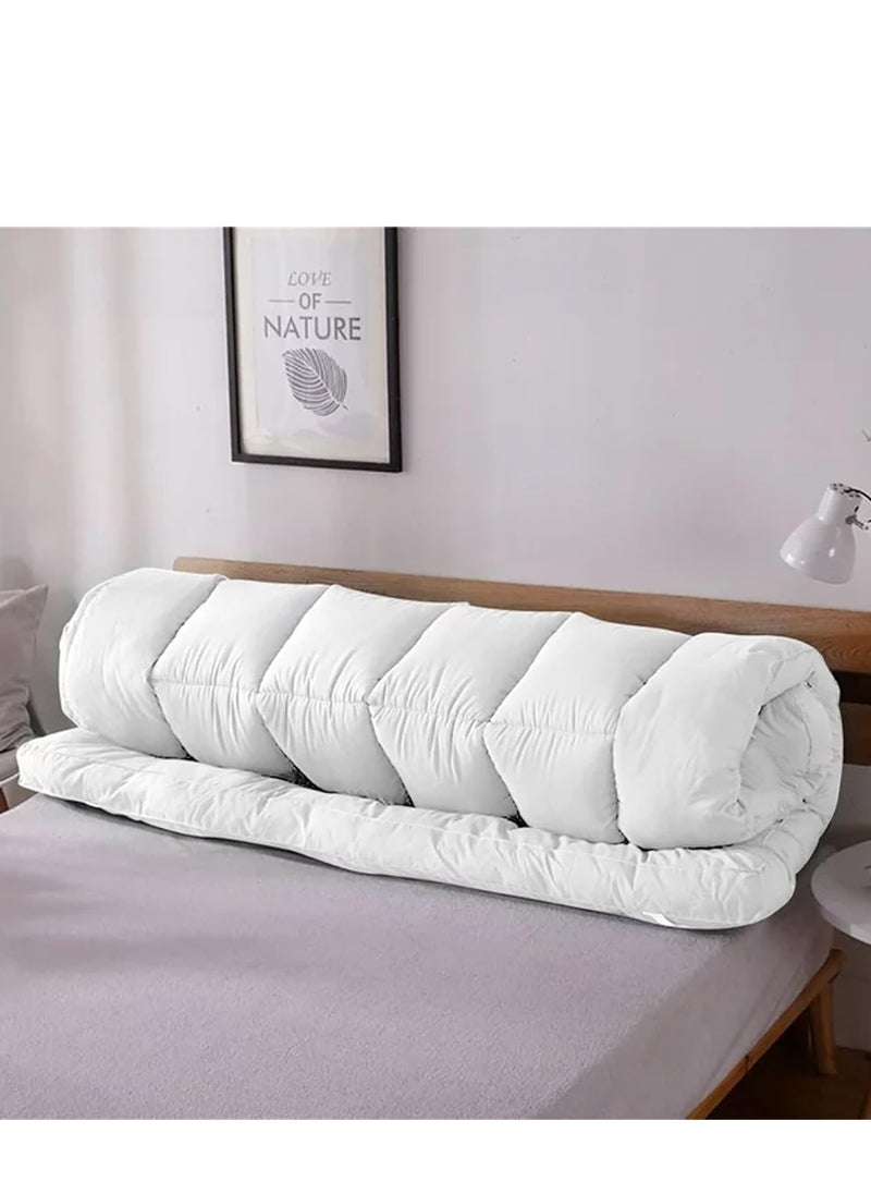 Generic Soft Mattress Topper for Back Pain Relief 7cm Thickness Fiber Mattress Filling Spray Suit Density 800gsm, Mattress, Mattress Cover  - Image 3