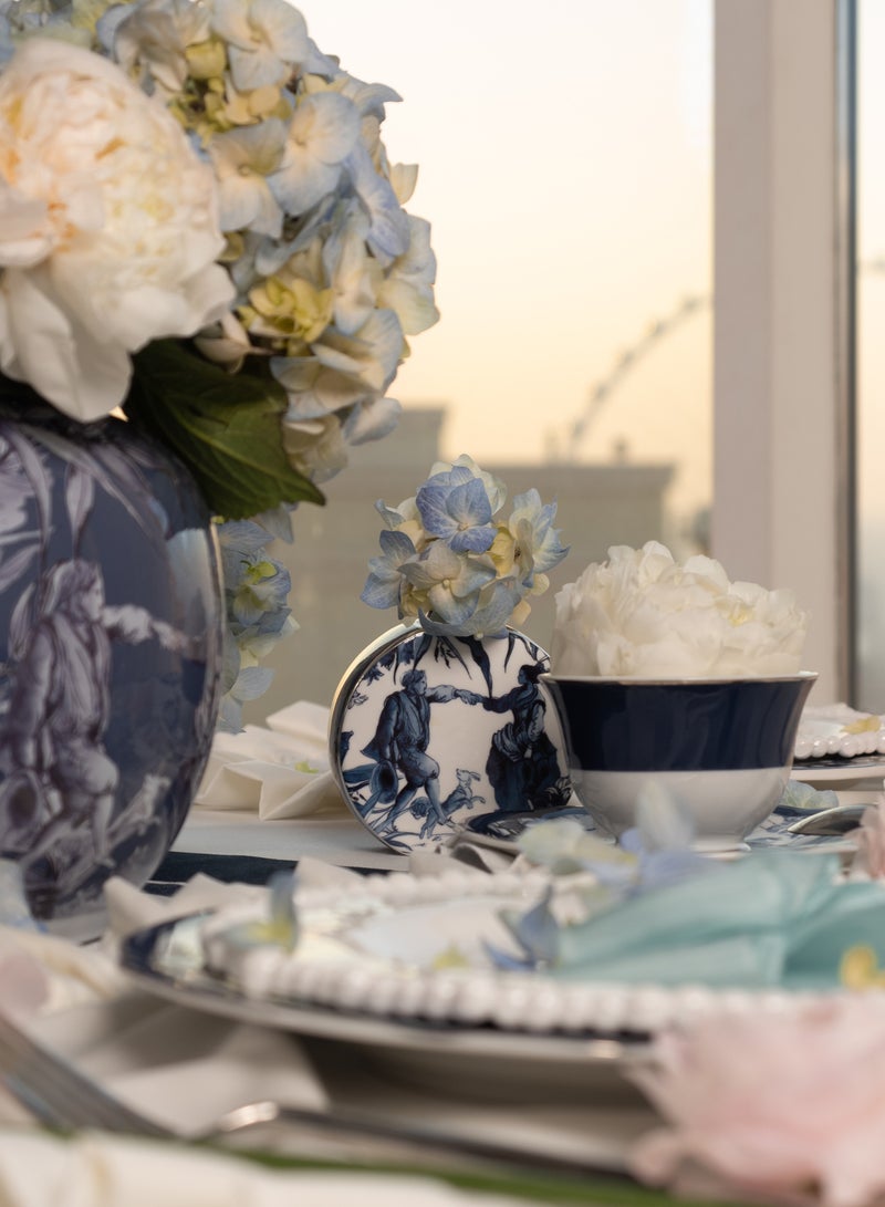 Baci milano Round Bottle Diffuser with 3 aroma sticks Porcelain, Baci Milano Versailles - Image 1