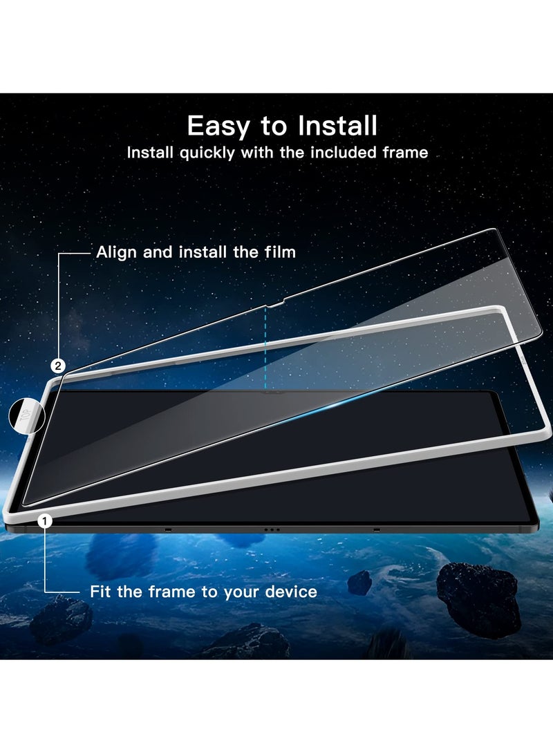 Jetech Screen Protector For Samsung Galaxy Tab S8 Ultra 14.6 Inch 2022 Model Sm X900 Sm X906 With Easy Installation Frame Tempered Glass Film Hd Clear 2 Pack - Image 2