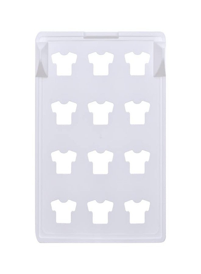 ONCARNIVAL Organizer Clothes Folding Board for Wardrobe | Closet Organizer | Cloth Board Organizer Pack of (10 PCS, White) | Wardrobe Organizer for Clothes | Cupboard Stacker for Shirts | - Image 1