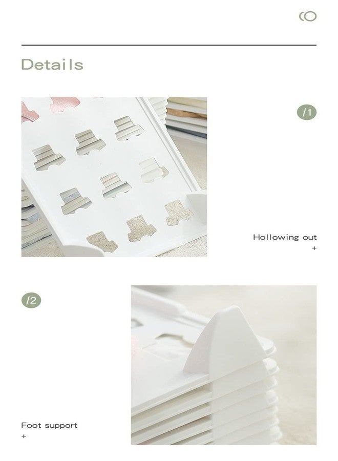 ONCARNIVAL Organizer Clothes Folding Board for Wardrobe | Closet Organizer | Cloth Board Organizer Pack of (10 PCS, White) | Wardrobe Organizer for Clothes | Cupboard Stacker for Shirts | - Image 4
