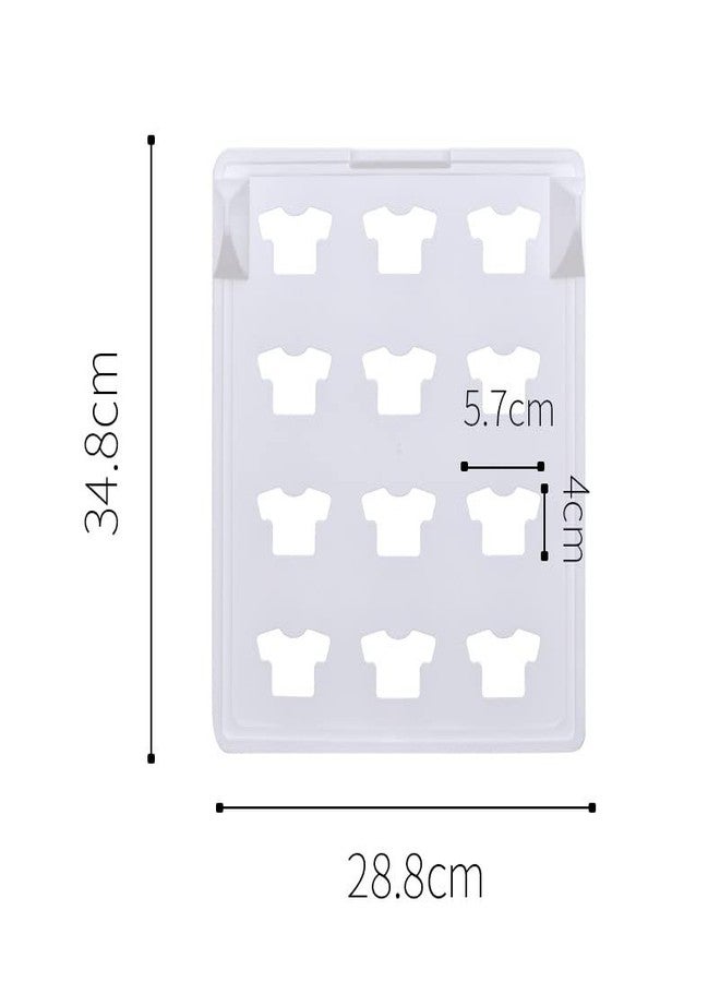 ONCARNIVAL Organizer Clothes Folding Board for Wardrobe | Closet Organizer | Cloth Board Organizer Pack of (10 PCS, White) | Wardrobe Organizer for Clothes | Cupboard Stacker for Shirts | - Image 5