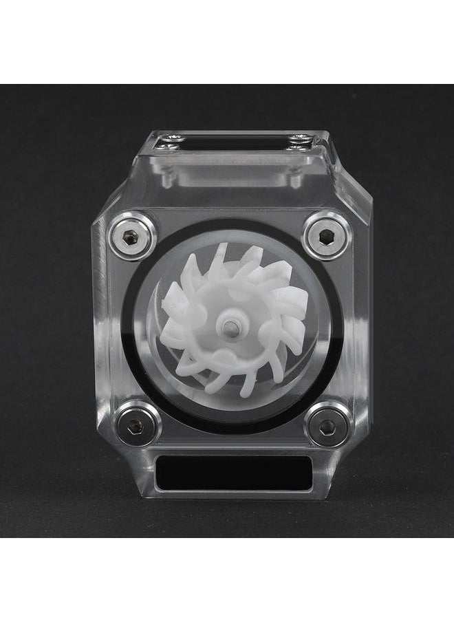 Thoraya G1/4" Thread Water Cooling Flow Meter Indicator for PC Water Cooling System Acrylic White  - Image 2