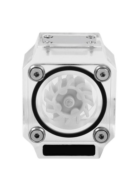 G1/4" Thread Water Cooling Flow Meter Indicator for PC Water Cooling System Acrylic White