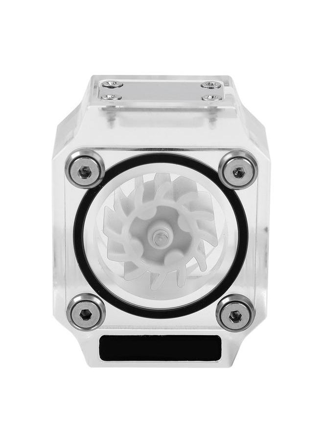 Thoraya G1/4" Thread Water Cooling Flow Meter Indicator for PC Water Cooling System Acrylic White  - Image 1