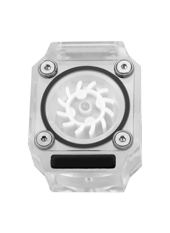 Thoraya G1/4" Thread Water Cooling Flow Meter Indicator for PC Water Cooling System Acrylic White  - Image 3