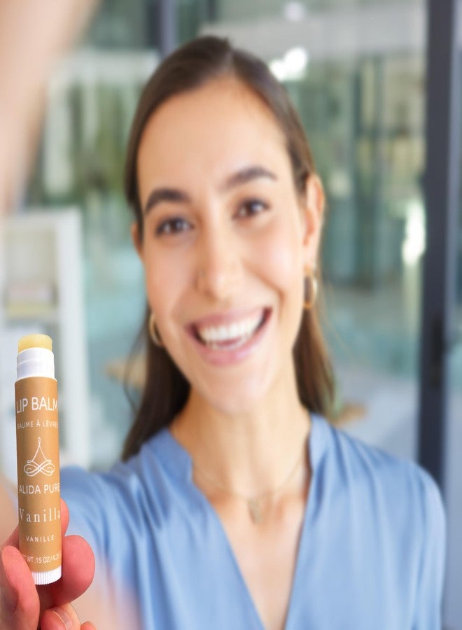ALIDA PURE Vanilla Lip Balm Collection, Vegan Lip Balm Set, Beeswax Free, with Avocado Oil, Organic Jojoba Oil, and Vitamin E, Natural Moisturizer for Dry, Chapped Lips, 3 Tube Set - Image 2