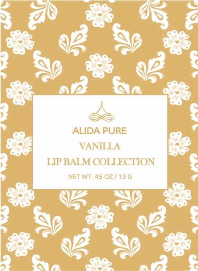 ALIDA PURE Vanilla Lip Balm Collection, Vegan Lip Balm Set, Beeswax Free, with Avocado Oil, Organic Jojoba Oil, and Vitamin E, Natural Moisturizer for Dry, Chapped Lips, 3 Tube Set - Image 3