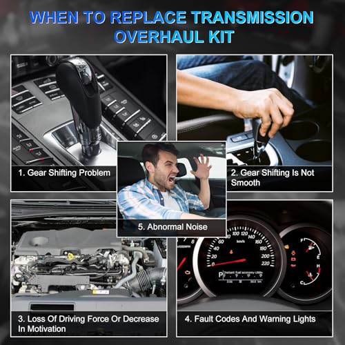 INGKAN A6GF1 Transmission Master Rebuild Kit w/Filter Fits for 12-14 Hyundai Accent/Elantra, 11-14 Kia Optima/Soul/Sportage 2.0L Replace OE A6GF1 - Image 5