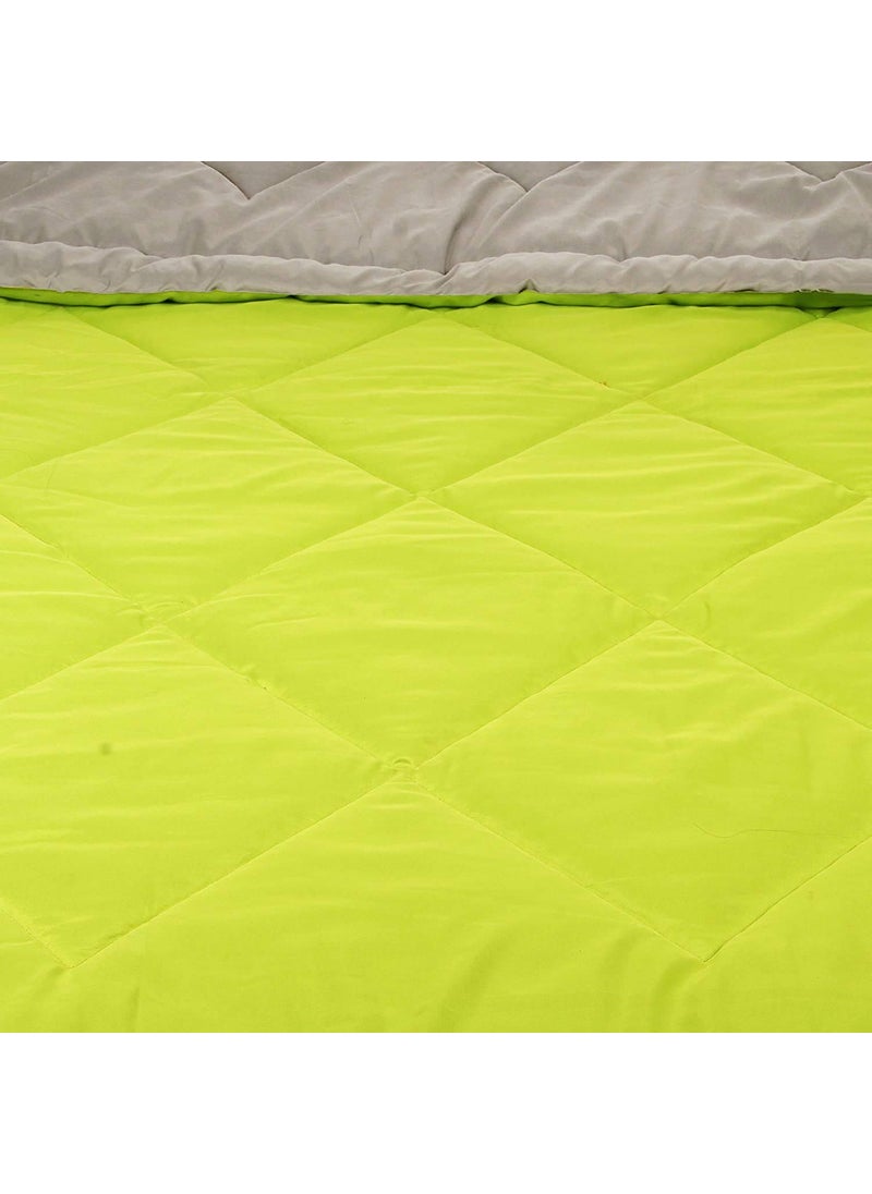 SVT SVT Microfiber 200TC Comforter Double_Green Grey  - Image 3