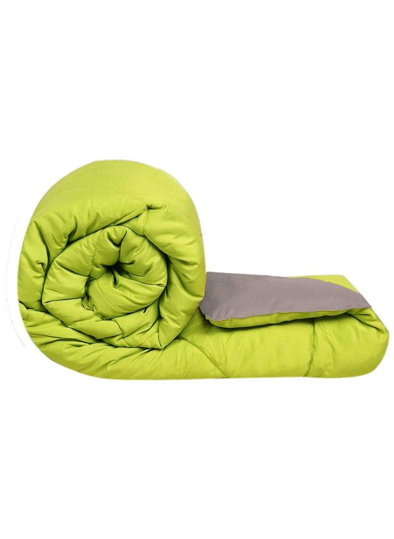 SVT SVT Microfiber 200TC Comforter Double_Green Grey  - Image 1
