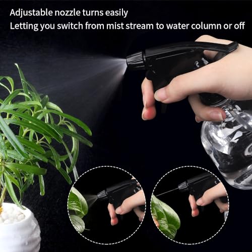 SUPERLELE Spray Bottles 7pcs 8oz Empty Plastic Spray Bottle with Adjustable Nozzle for Hair and Cleaning Solutions Includes Funnel and Labels - Image 4