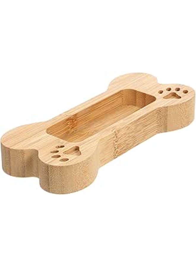 Creative Dog Bone Business Card Box Desk Display Holder - Image 1