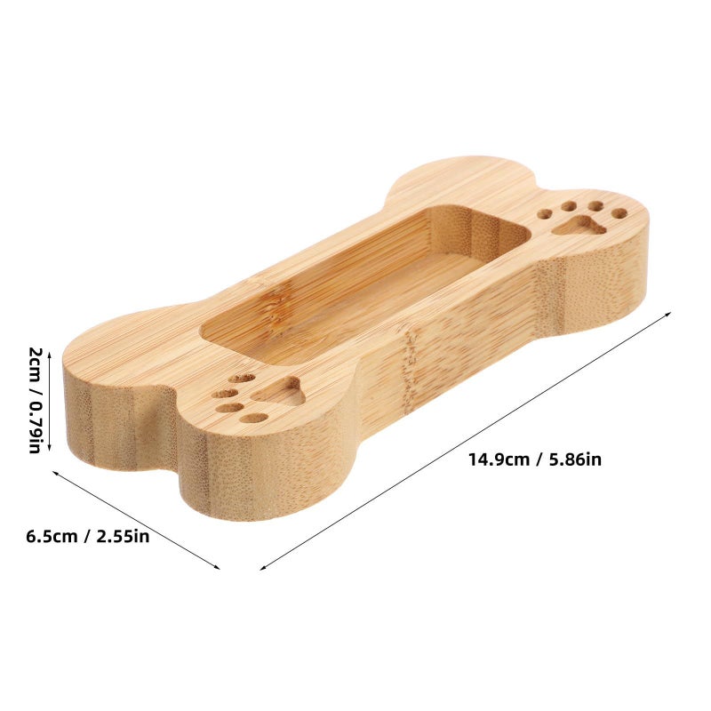 Creative Dog Bone Business Card Box Desk Display Holder - Image 3