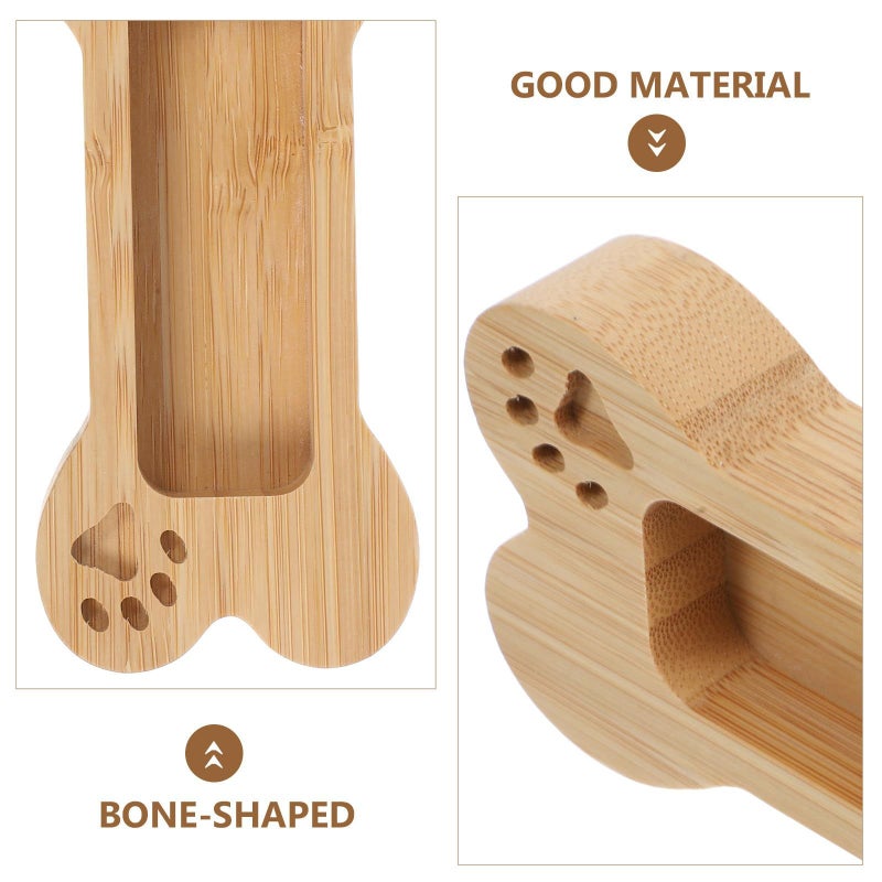 Creative Dog Bone Business Card Box Desk Display Holder - Image 4