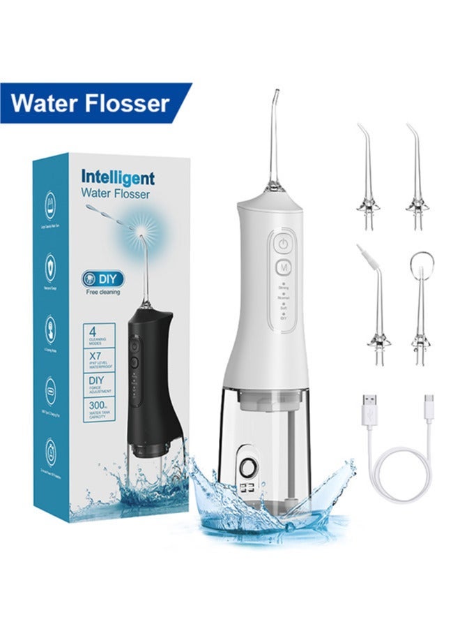 general Dental Water Flosser, 300ml Cordless Oral Irrigator, Portable & Rechargeable with 4 Modes, 4 Jet Tips, IPX7 Waterproof, Perfect for Teeth Cleaning at Home or Travel - Image 1
