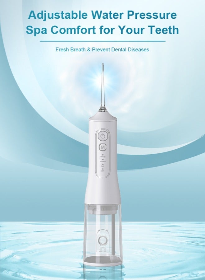 general Dental Water Flosser, 300ml Cordless Oral Irrigator, Portable & Rechargeable with 4 Modes, 4 Jet Tips, IPX7 Waterproof, Perfect for Teeth Cleaning at Home or Travel - Image 3