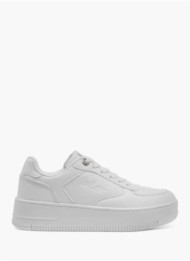 Lee Cooper Women's Perforation Detail Lace-Up Sneakers