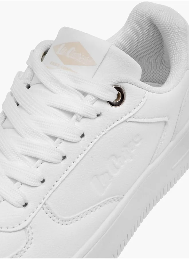 Lee Cooper Women's Perforation Detail Lace-Up Sneakers