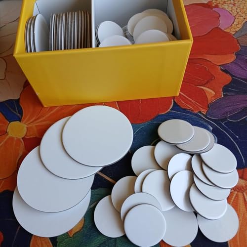 Futhark 100 Dry Erase Tokens for DND Reusable RPG Tokens in 2 Sizes for Combat Tracking Initiative Conditions and Effects Reusable Circle Markers for Tabletop Board Games Accessories 100 PCS - Image 5
