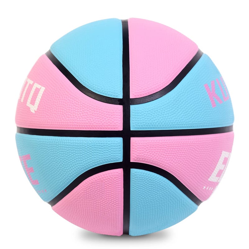 KUYOTQ Kids Youth Size 5 (27.5") Elite Girls Basketball Premium Rubber Indoor Outdoor Game Gym Training Competition Sports Official Basketballs Gifts for Girls (Deflated,Without Pump) - Image 3