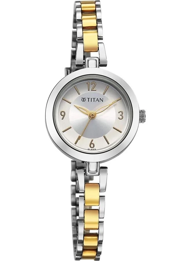 TITAN Women's Analog Display Watch With Two Toned Stainless Steel Strap - 2598BM02