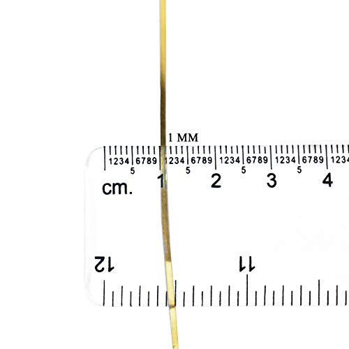 Embroiderymaterial Metallic Strip Mukaish Metal Thread for Craft and Embroidery 1 Roll (Gold, 1MM, 100 Mtrs) - Image 2