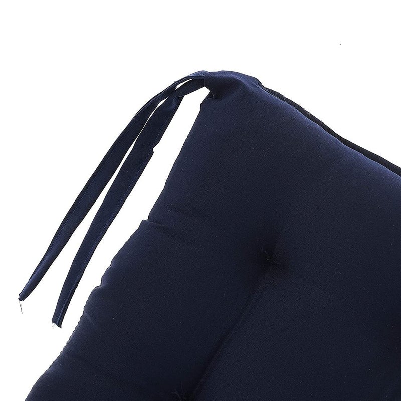 MITUL Microfiber Chair Cushion Seat Pad with Ties Use for Home Chair Bookstore Library Cafe Car Office 40X40cm 40x40 cm Blue 7 - Image 5