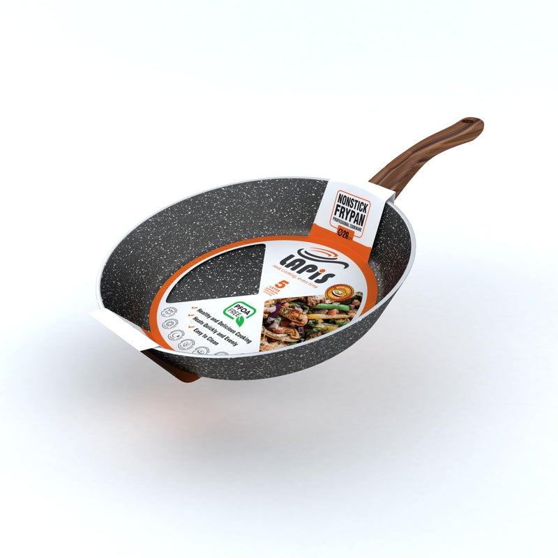 LAPIS Granite Frying Pan Size 26 cm Black 1 Piece - Image 1
