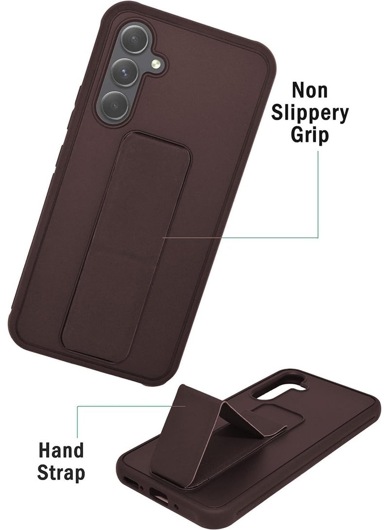 Houmt Samsung Galaxy A55 Back Stand Case Magnetic Car Mount Holder Kickstand Cover For Galaxy A55 with Wrist Strap Shockproof Full Protection Case for Samsung Galaxy A55 5G 6.6-inch - Image 4