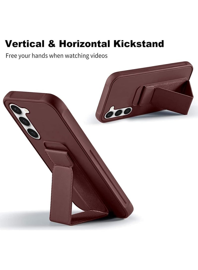 Houmt Samsung Galaxy A55 Back Stand Case Magnetic Car Mount Holder Kickstand Cover For Galaxy A55 with Wrist Strap Shockproof Full Protection Case for Samsung Galaxy A55 5G 6.6-inch - Image 3