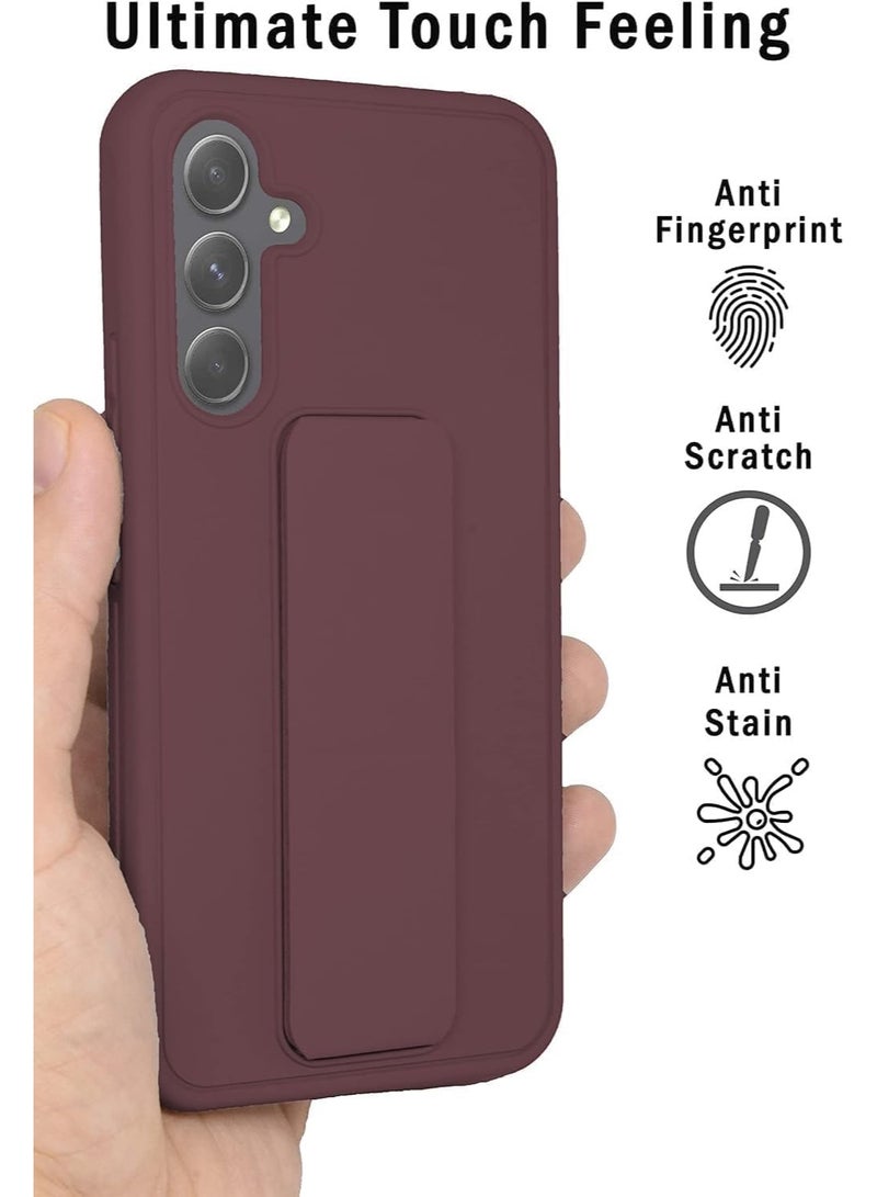 Houmt Samsung Galaxy A55 Back Stand Case Magnetic Car Mount Holder Kickstand Cover For Galaxy A55 with Wrist Strap Shockproof Full Protection Case for Samsung Galaxy A55 5G 6.6-inch - Image 5