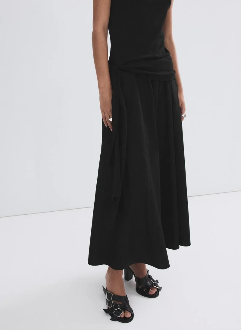 مانجو Flared cotton skirt