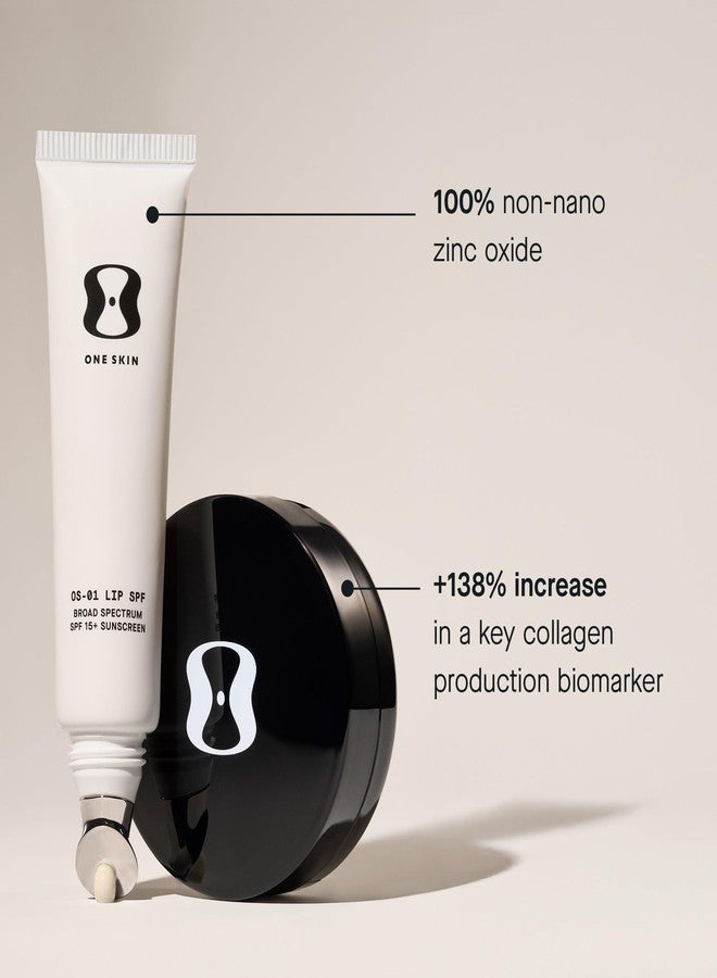 OneSkin Os-01 LIP Duo Set I Peptide Lip SPF 15 Mineral Sunscreen & Lip Restore Mask I Anti-Aging Lip Treatment for Hydration, UV Protection & Smoother Lips - Image 4